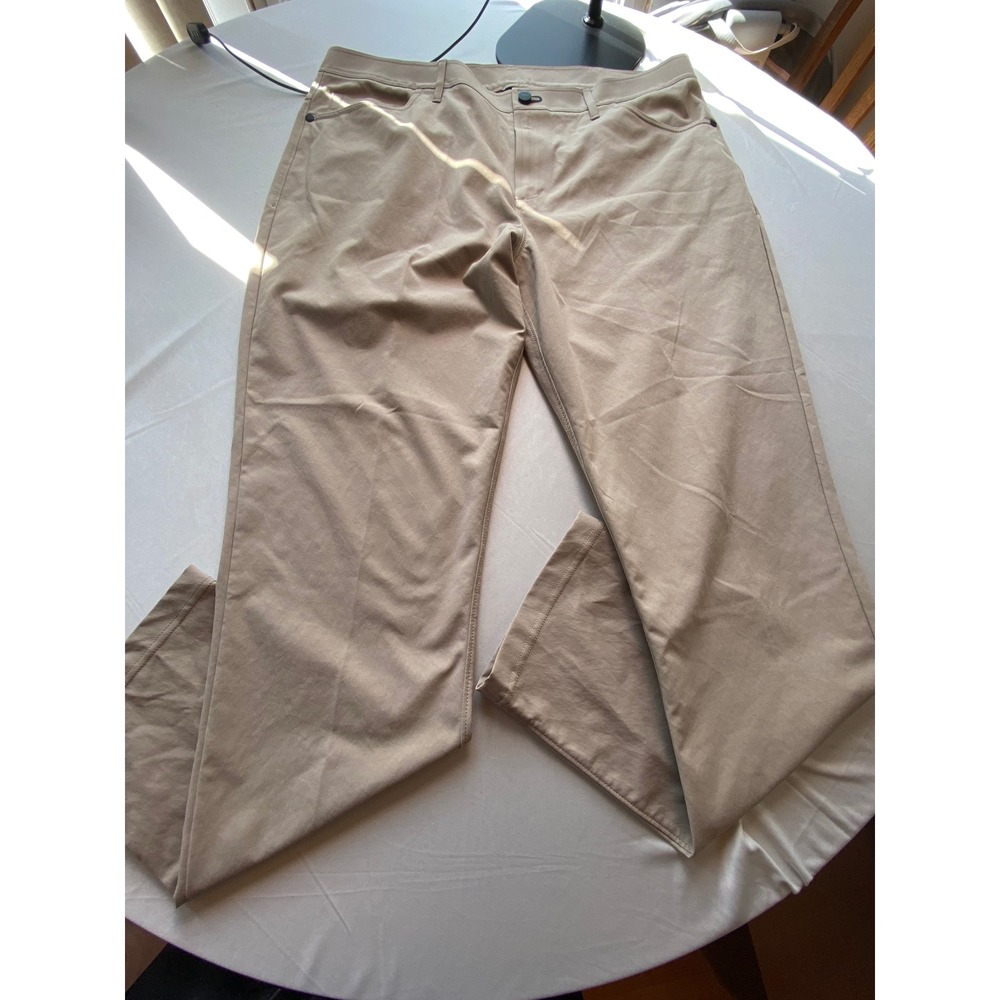 Public Rec Work to Play Pants Mens 38x34 Tan Khaki Polyester Straight Leg Chino